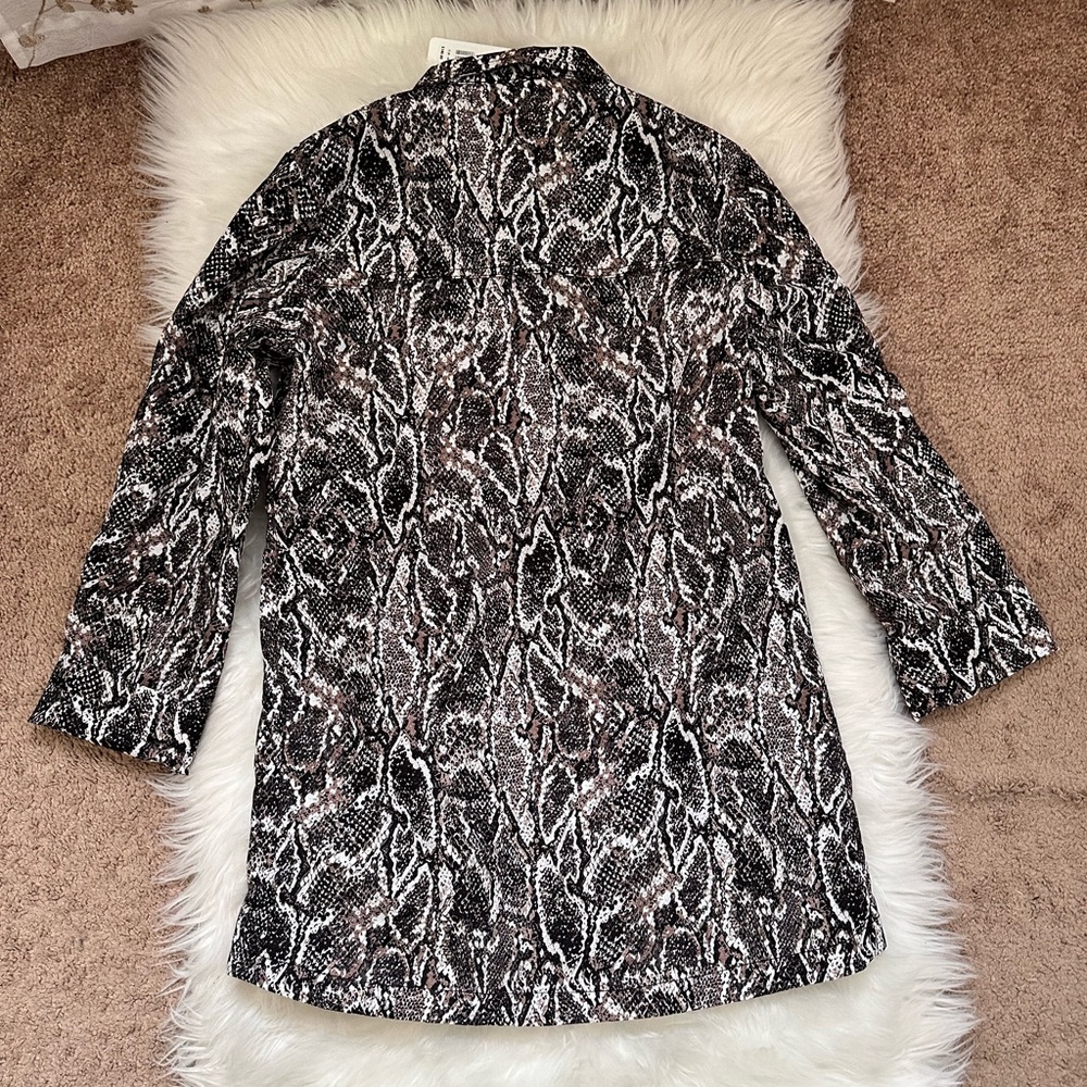 Soft Surroundings Trench Style Zip and Snap Jacket. Size S
